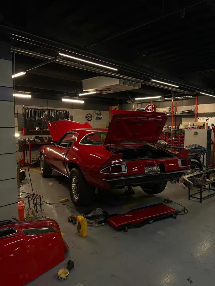 Classic car receiving premium detailing coat